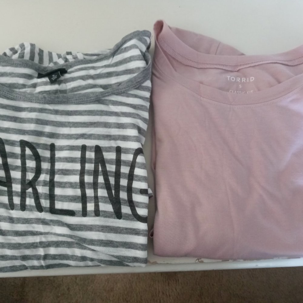 Torrid Tee Shirts Size 5! Listing is for both!!